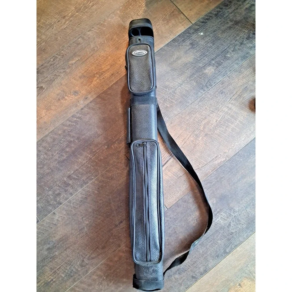 Casemaster 2x2 Leather Pool Cue Case – Reliable Protection for 2 Butts & 2 Shaft